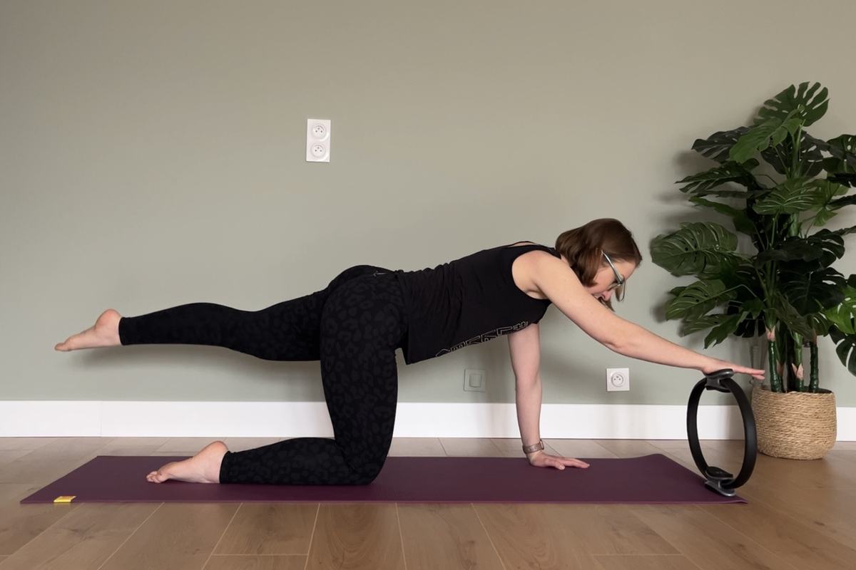 Exercice adapté et sécurisé encadré par la coach